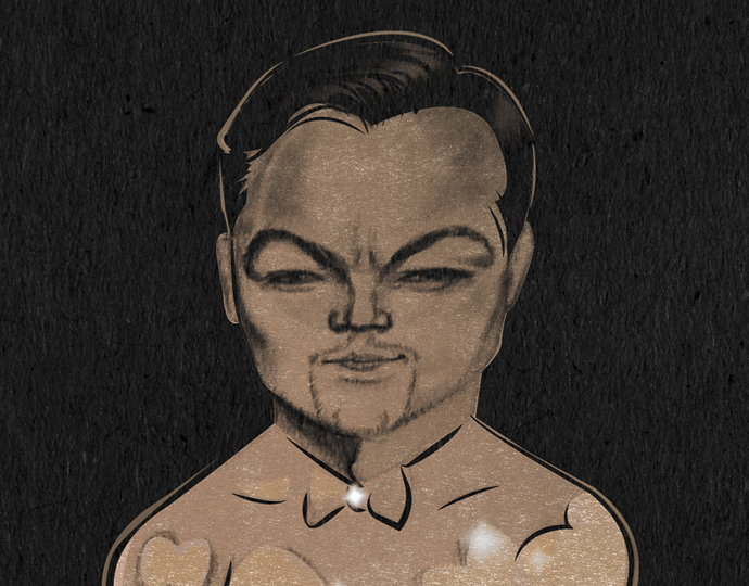 link to view Leonardo Di Caprio caricature work