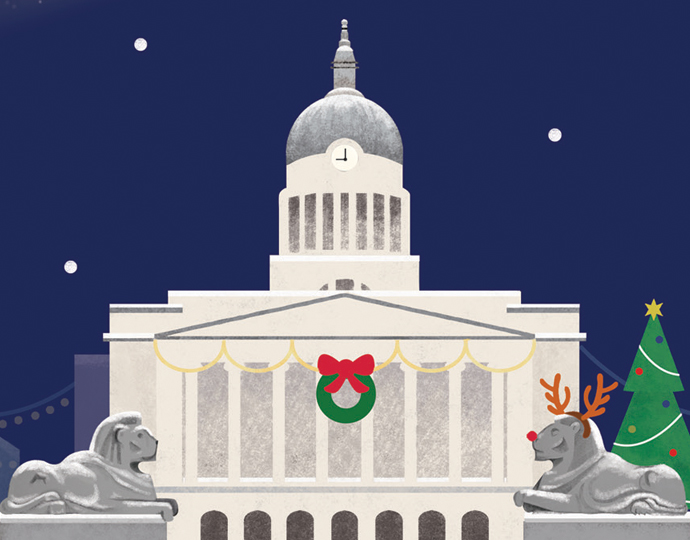 link to view Nottingham Christmas cards