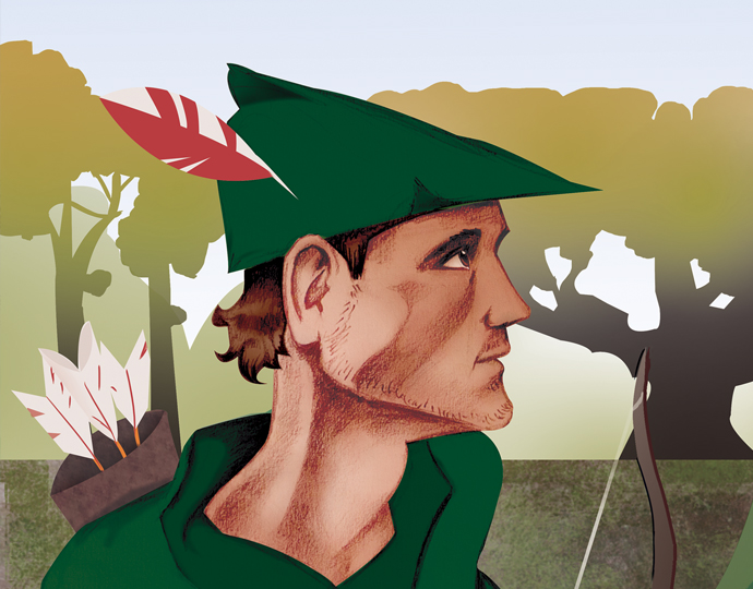 link to view Robin Hood illustration work