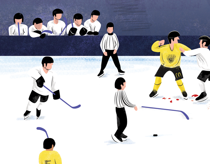 link to view Nottingham Panthers illustration work