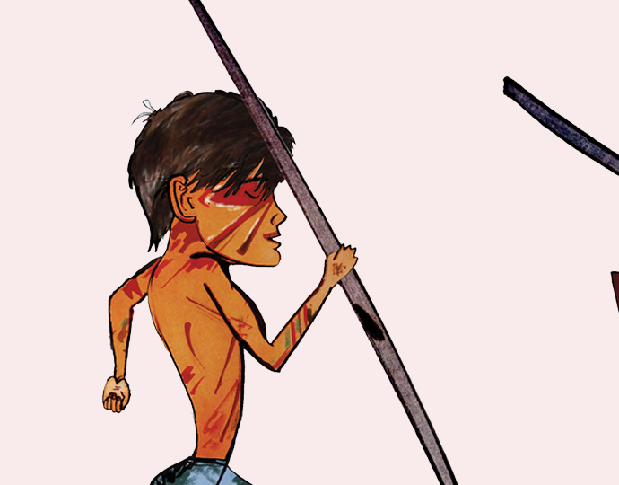 link to view Lord of the Flies illustration work