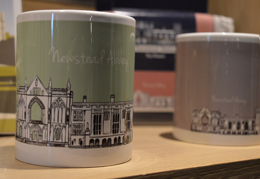 Newstead Abbey cup at Newstead Abbey's gift shop