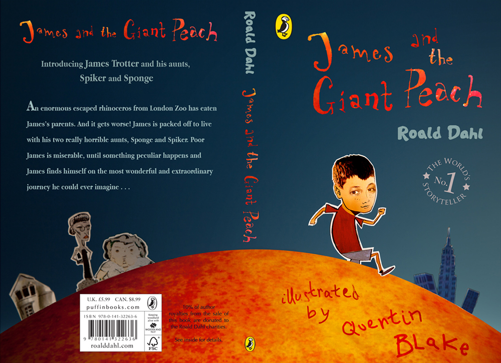 James and the Giant Peach cover by Helen Nowell