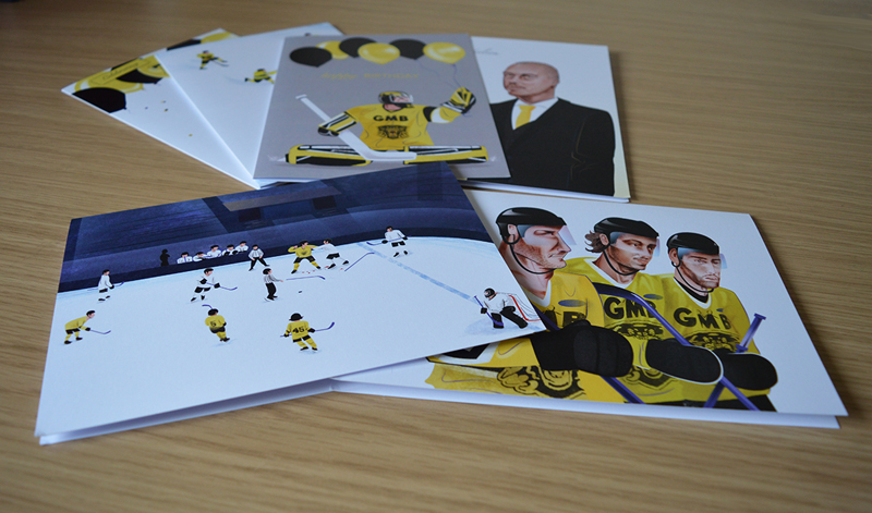 All Nottingham Panthers cards by Helen Nowell Illustration